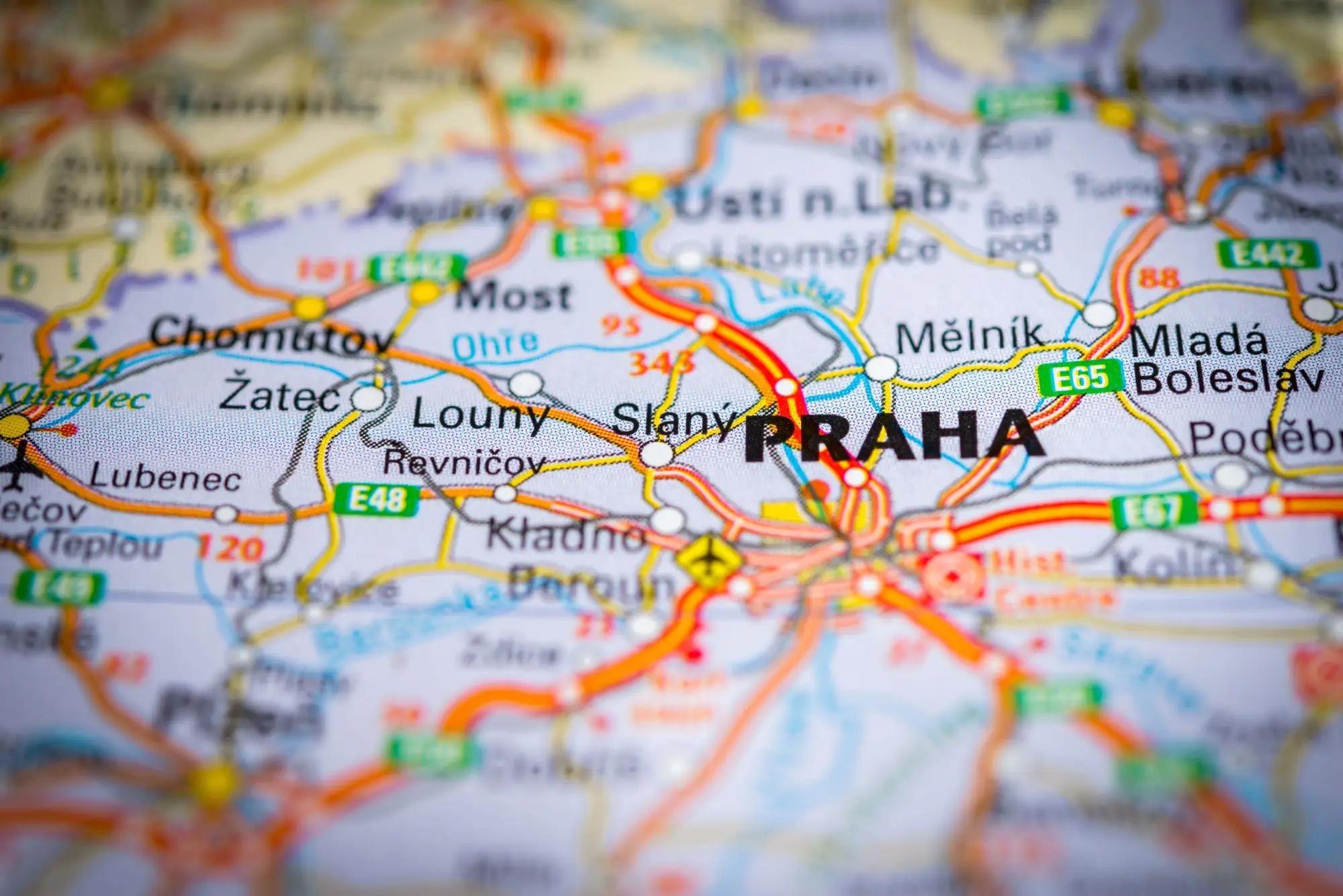 mapa české republiky