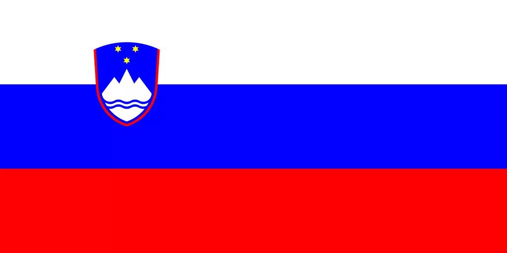 tříbarevná vlajka s horizontálními pruhy a štítem