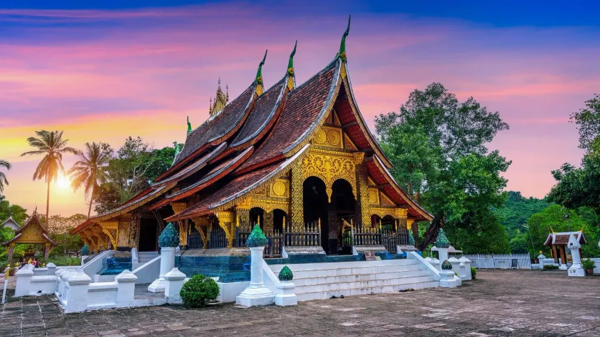 chrám v luang prabang