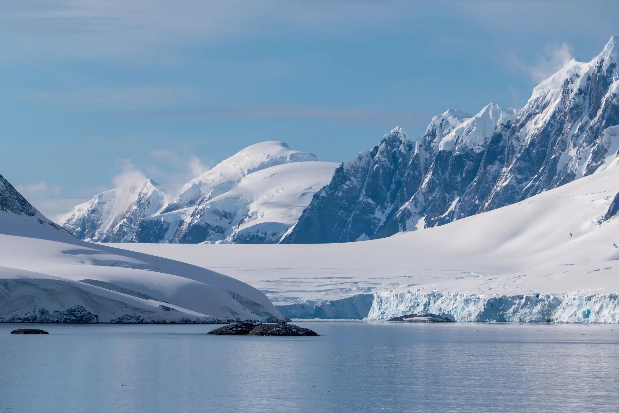Scenérie Antarktidy