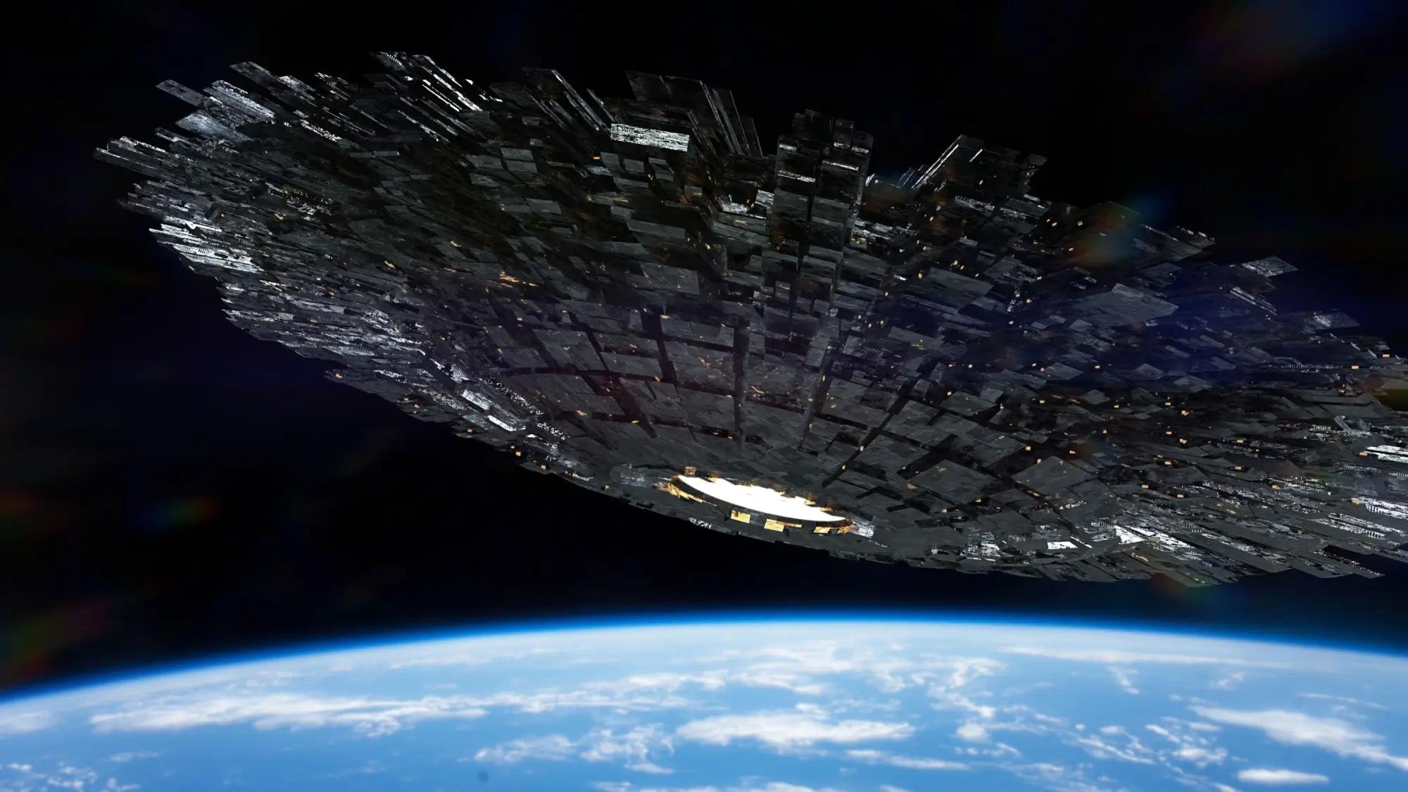 Vesmírná loď se blíží k Zemi