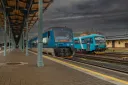 Vlaky stojící v železniční stanici Liberec