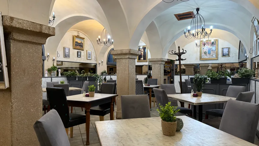 Prostředí restaurace Dolce Vita je velmi příjemné.