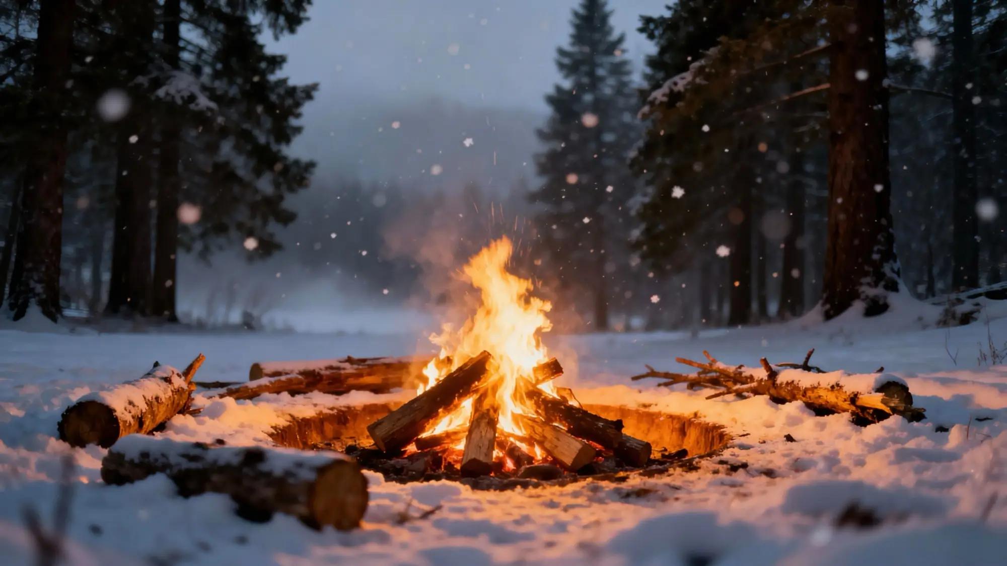 Ohniště v přírodě