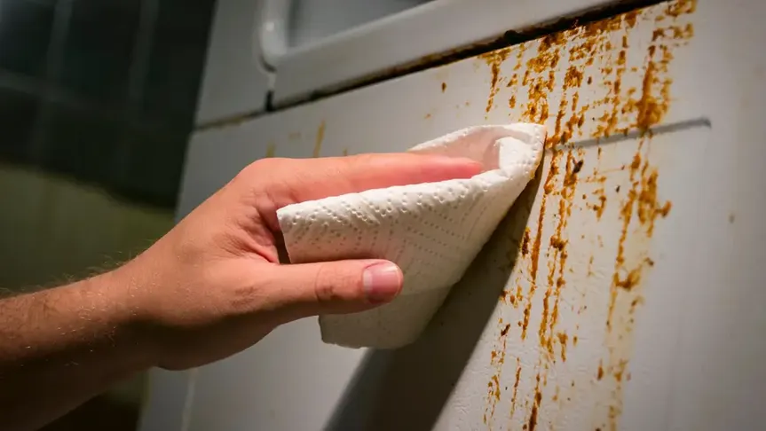 Špína v restauraci.