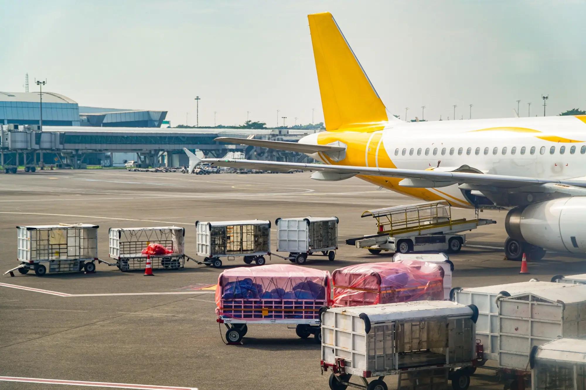 Nakládání zavazadel do letadla 