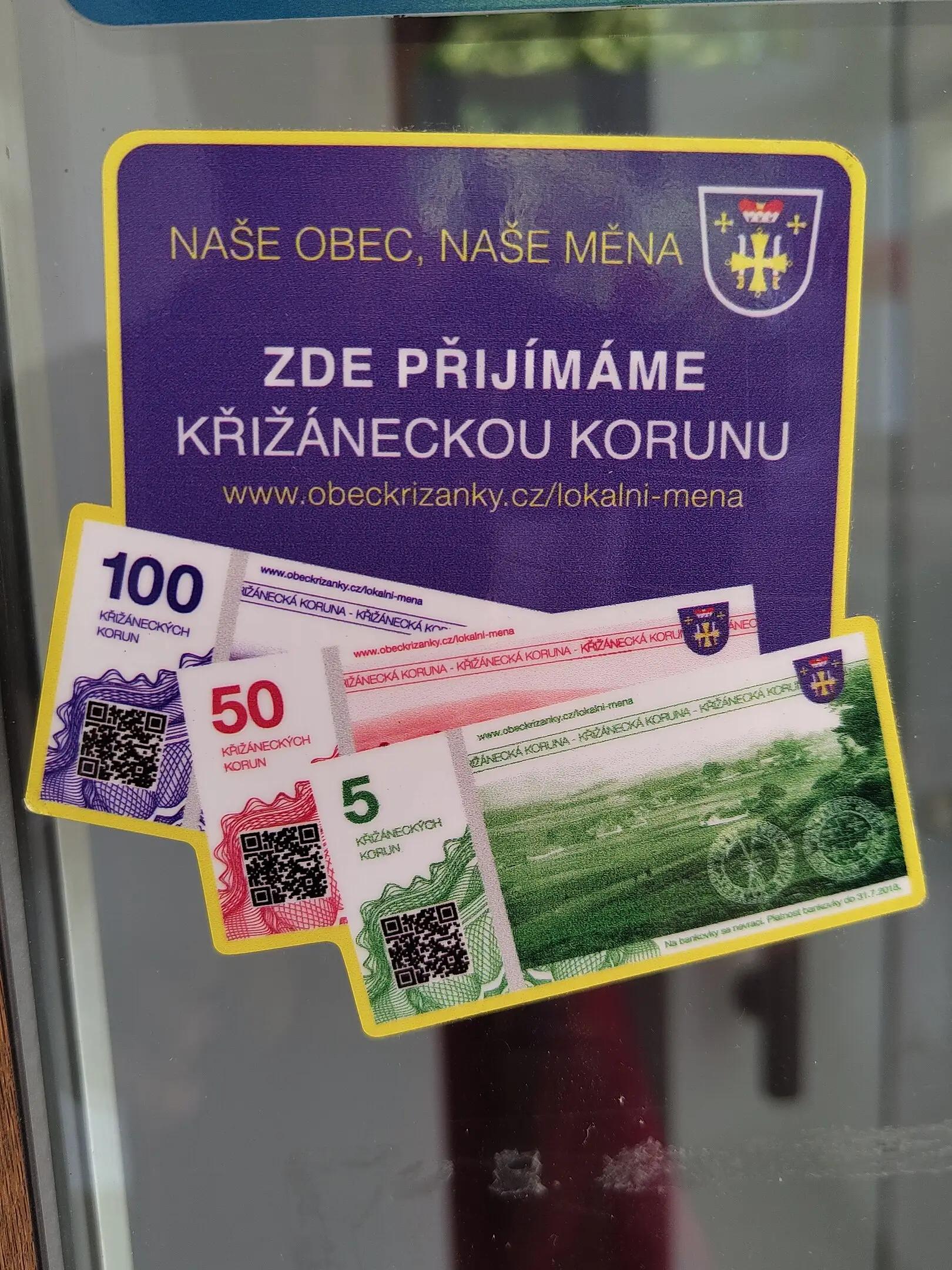 speciální měna - Křižánecké koruny