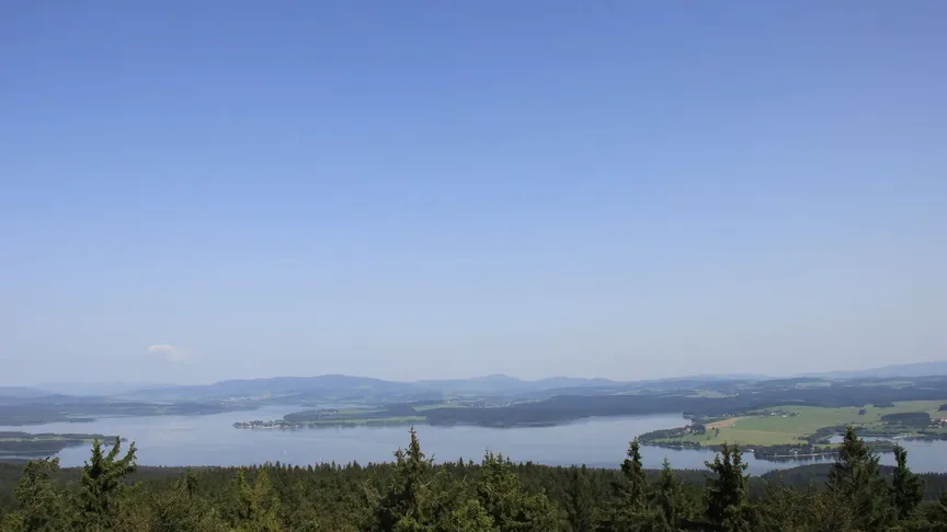 výhled z Vítkova hrádku