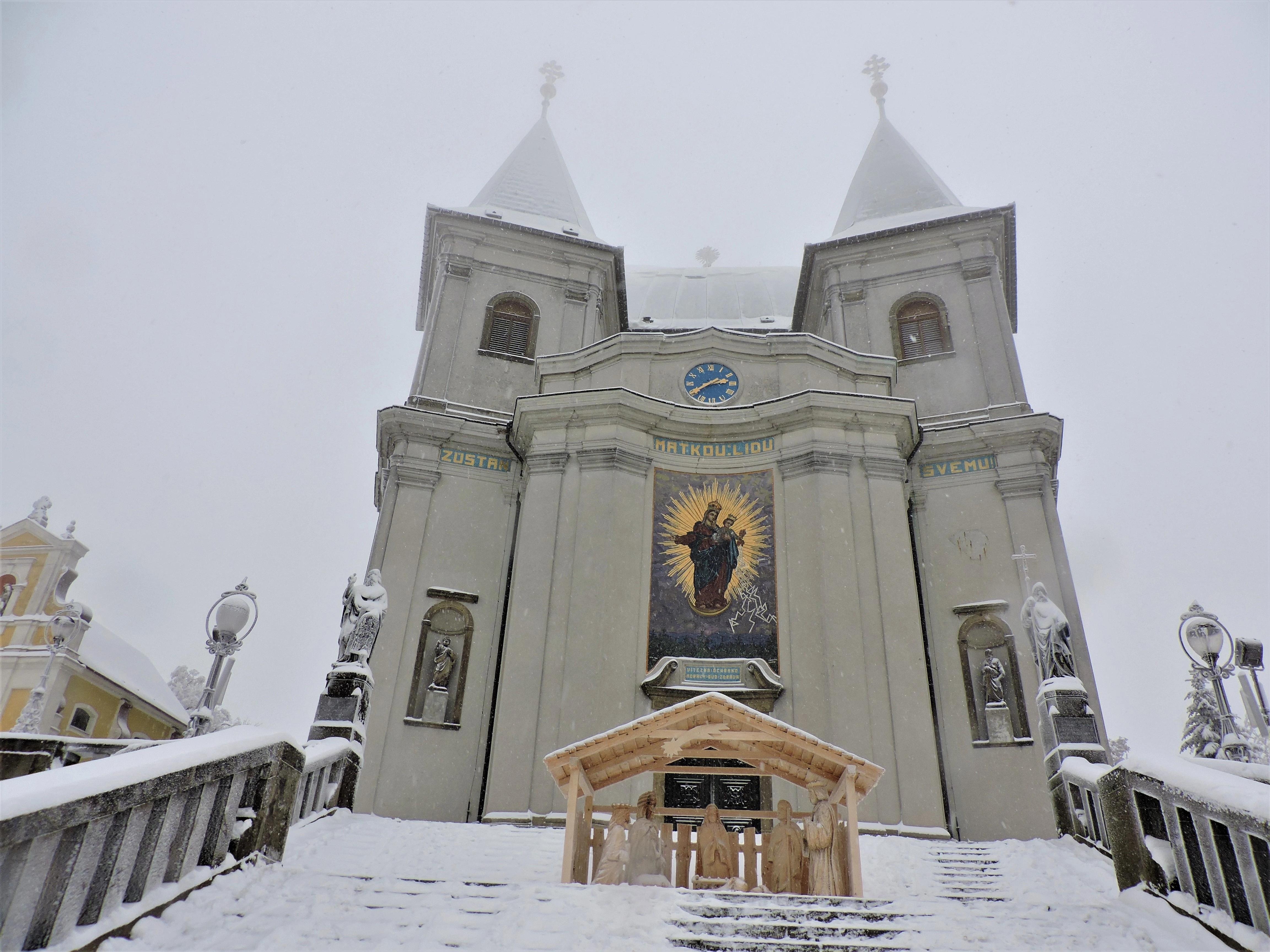 Pohled na poutní místo Svatý Hostýn.