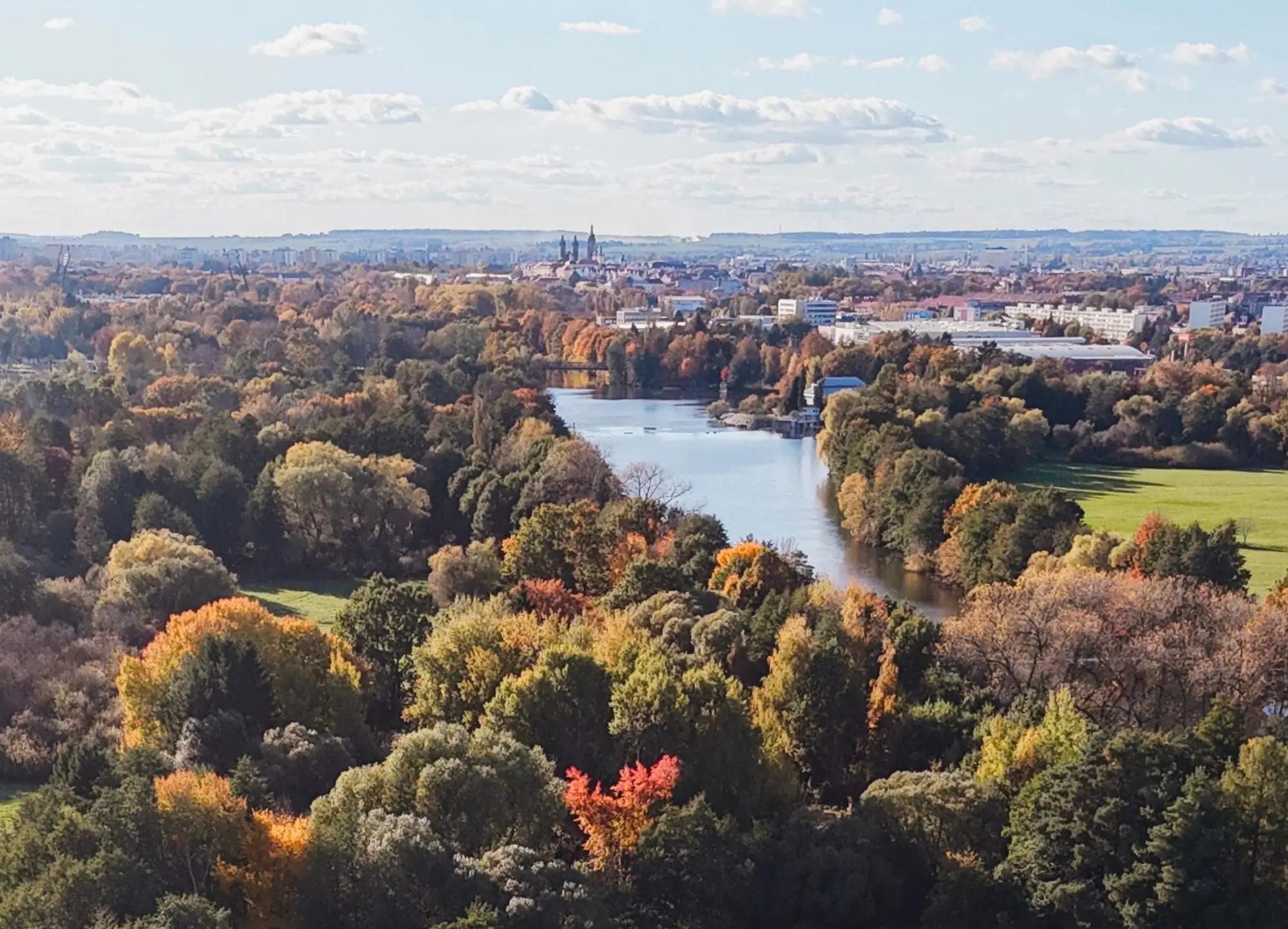Hradec Králové z ptačí perspektivy