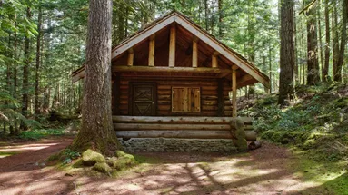 Lucie Benešová a její roubenka.