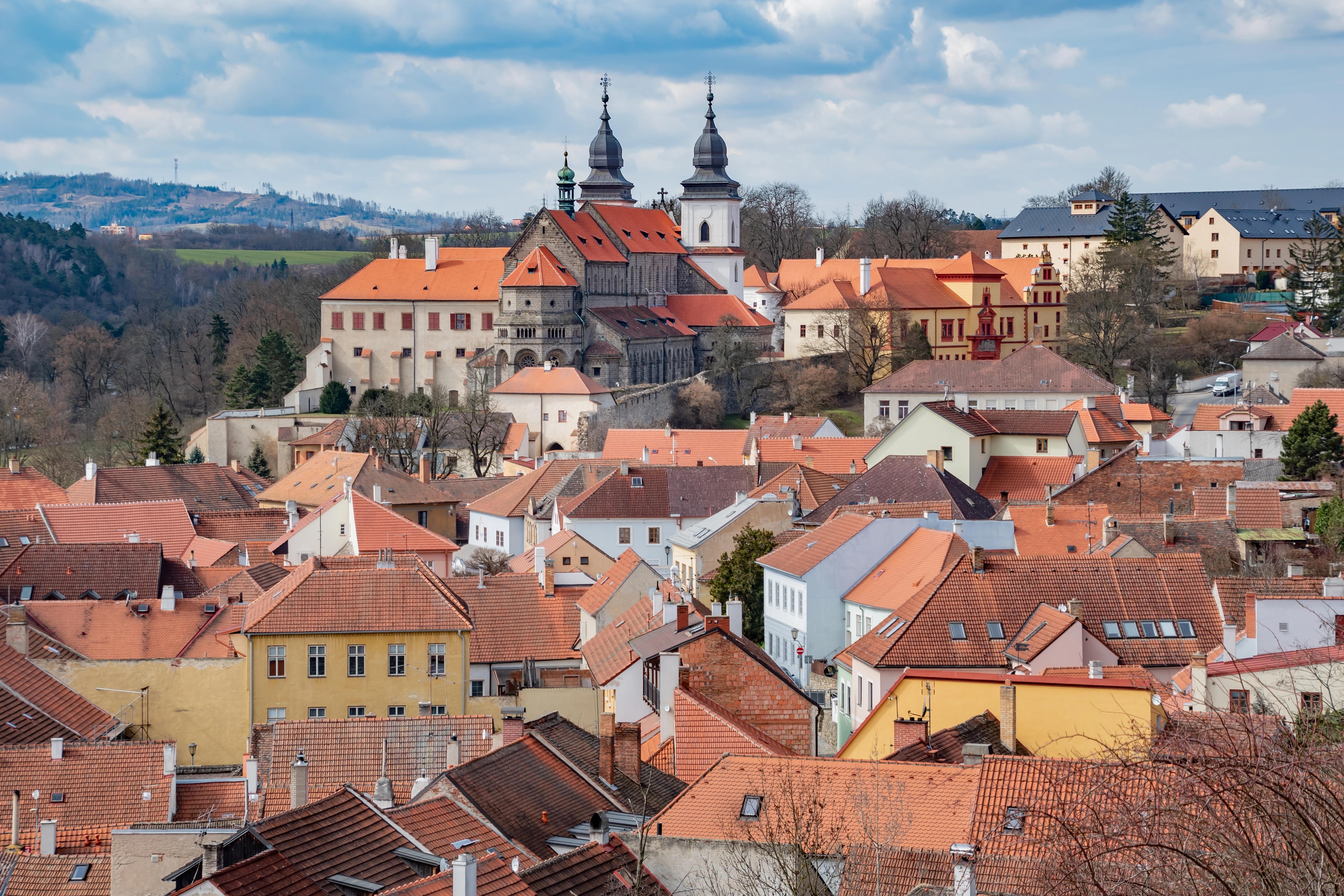 Pohled na centrum města Třebíč