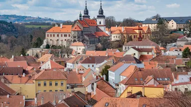 Pohled na centrum města Třebíč