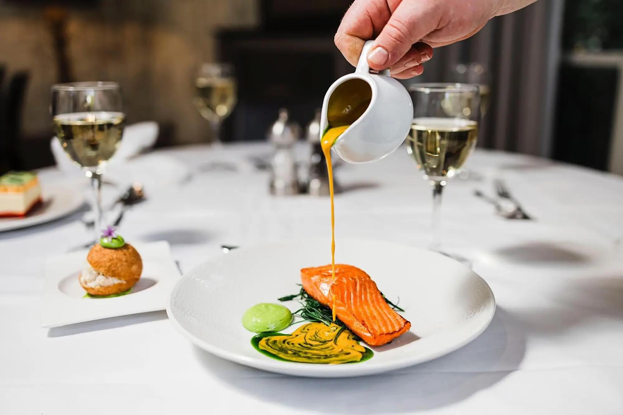 Jídlo v luxusní restauraci