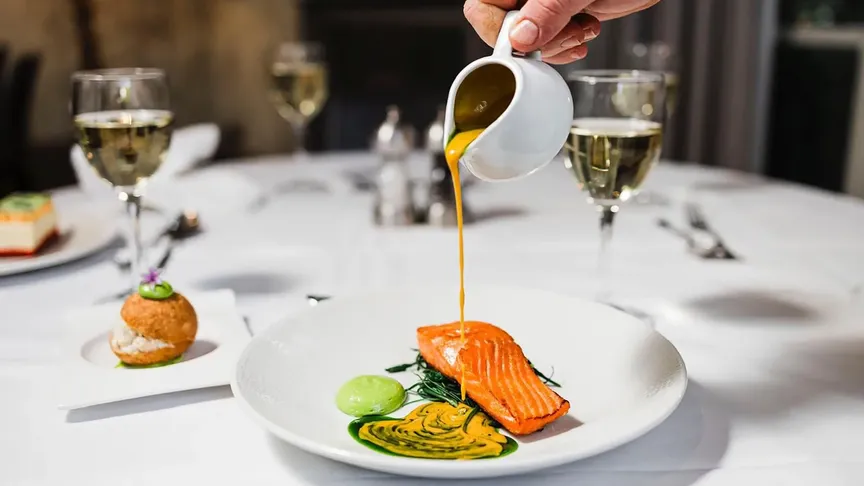 Jídlo v luxusní restauraci