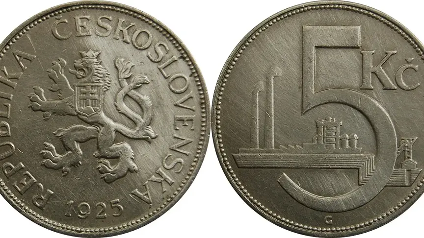Vzácná niklová pětikoruna z roku 1937