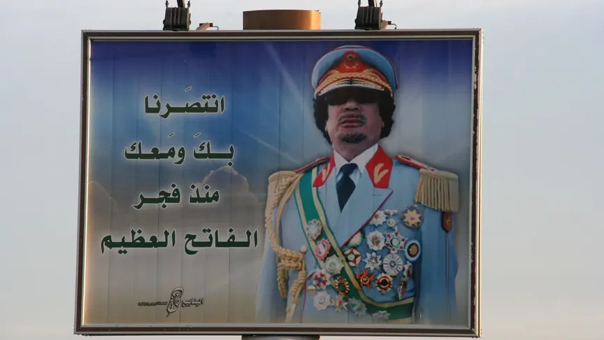 Kaddáfí billboard