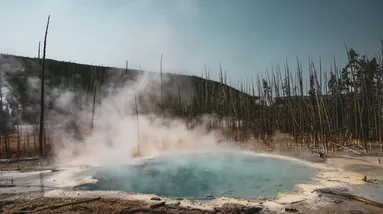 Krásné termální jezírko zdarma.