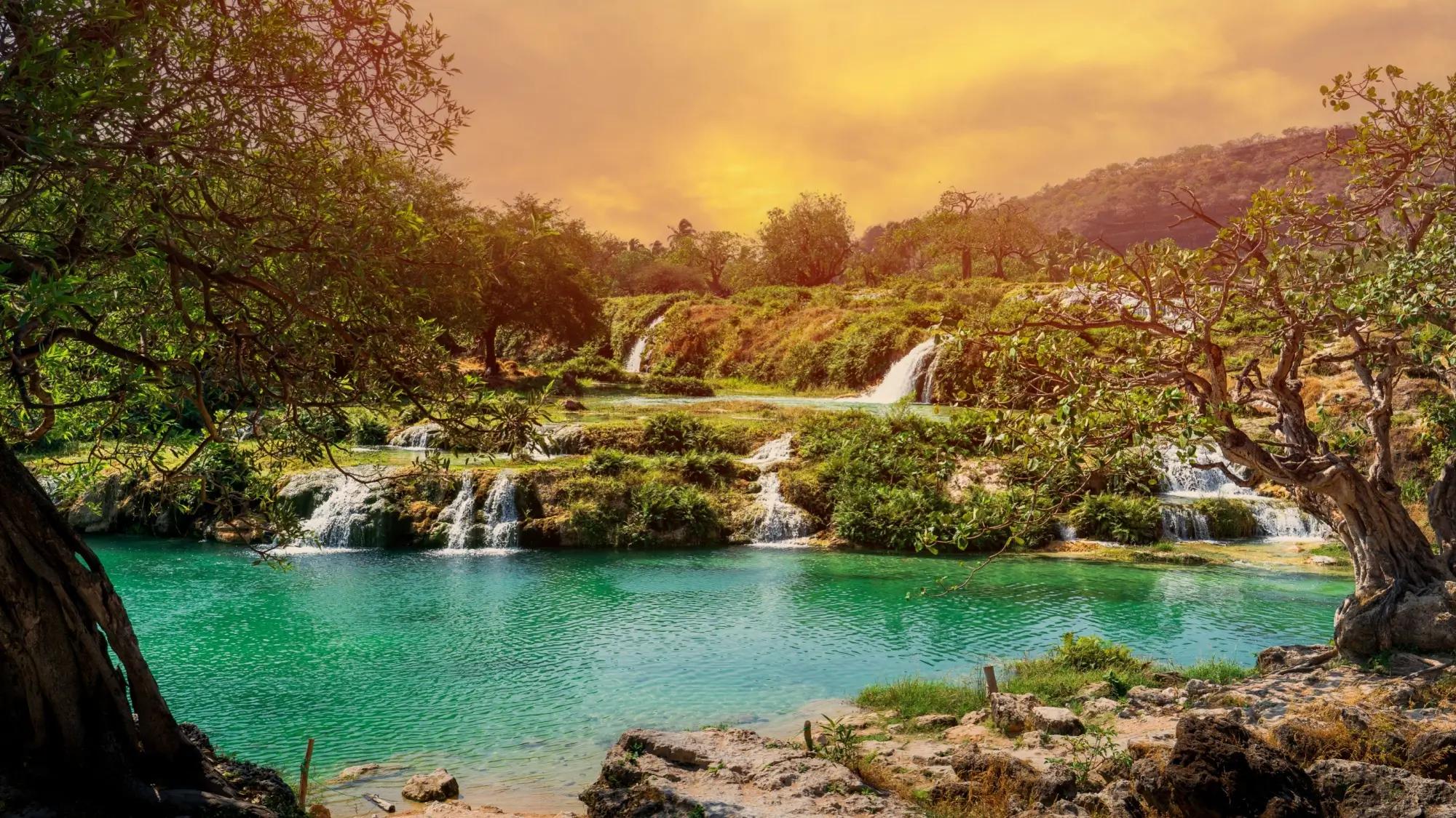 Wadi Darbat (údolí Darbat) je jedno z nejhezčích míst v ománském regionu Dhofar.