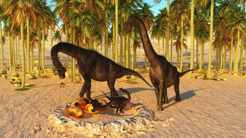 Dinosauři hnízdo