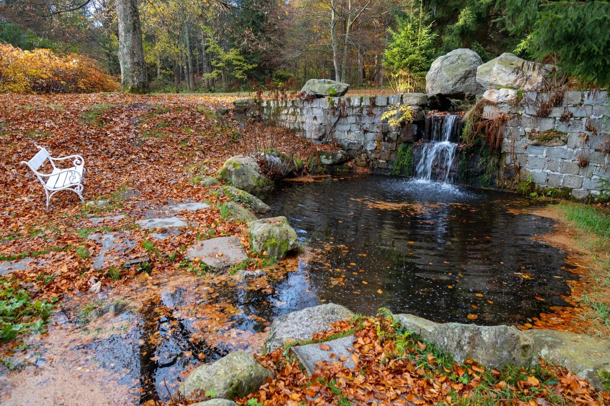 Podzimní scenérie v lázních Karlova Studánka