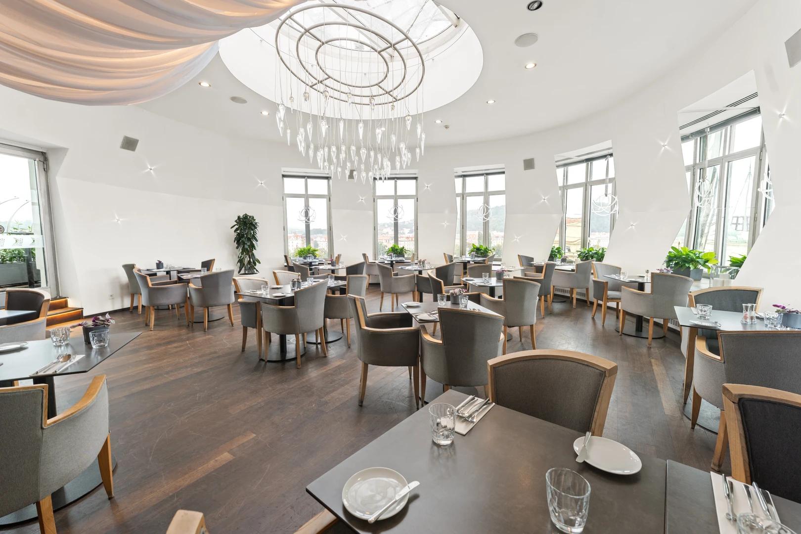 Pohled do restaurace Tančícího domu