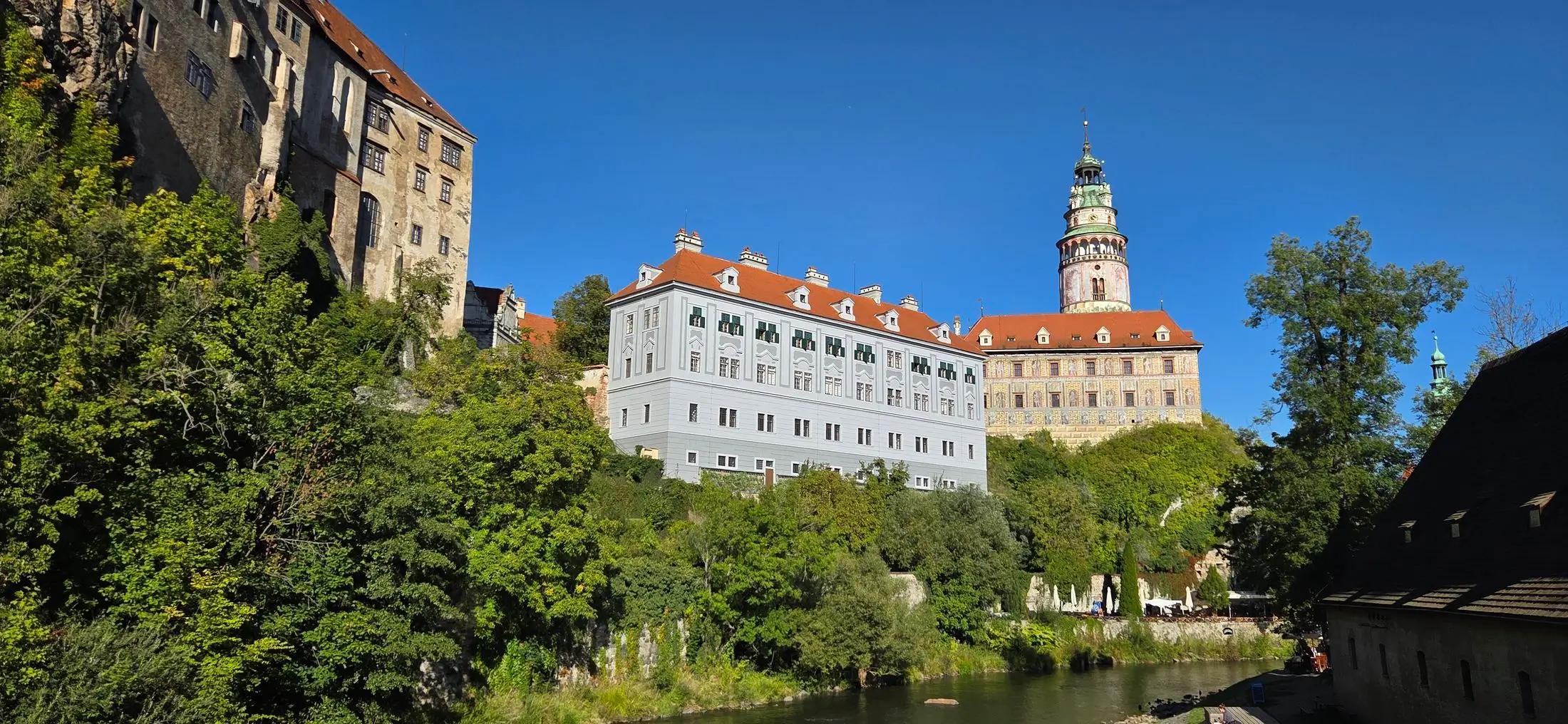 Pohled na zámek Český Krumlov