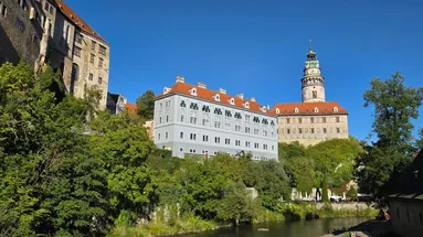Pohled na zámek Český Krumlov