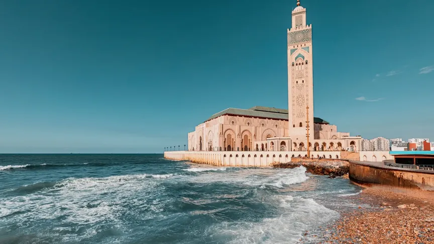 Město Casablanca v Maroku