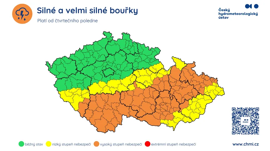 Bouřky udeří v plné síle. Kdo by měl být nejvíc na pozoru a co může způsobit největší škody