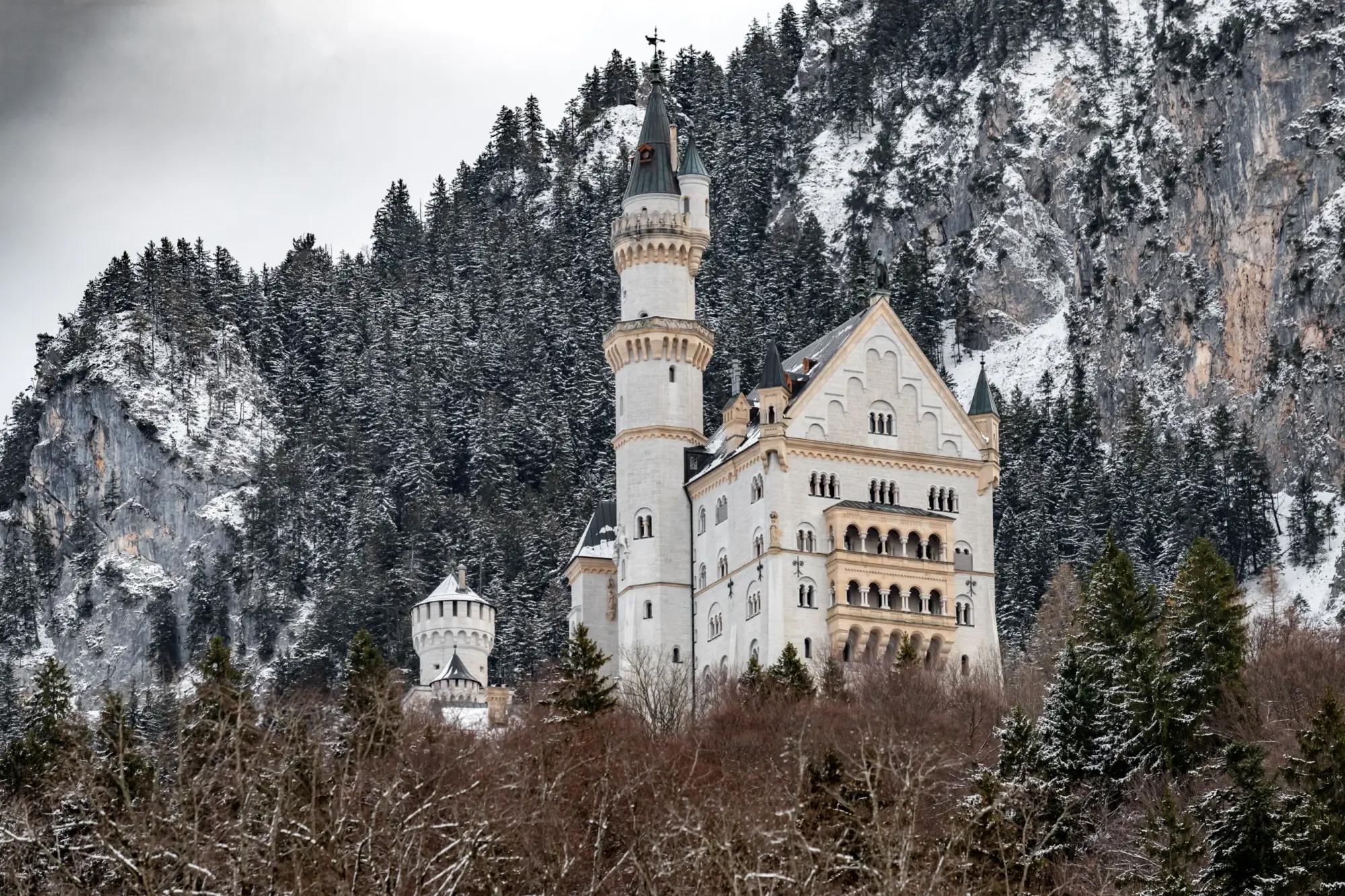 Zámek Neuschwanstein v zimě