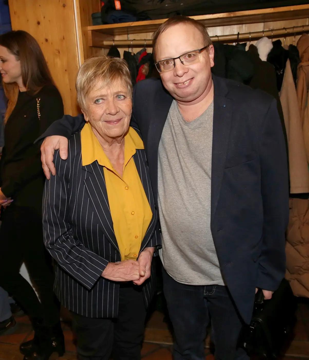 Herečka Jaroslava Obermaierová se synem Jaroslavem