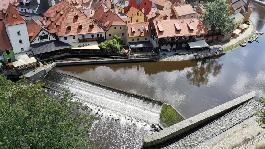 Jez, který je symbolem Krumlova.