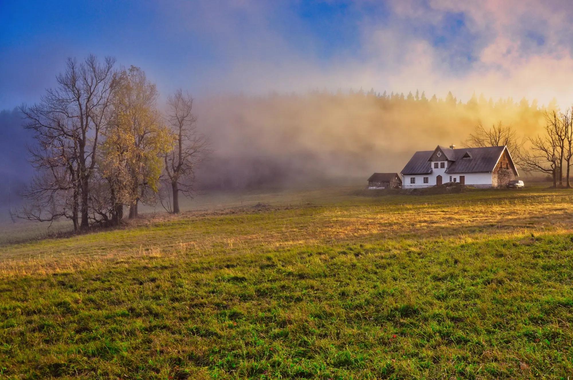 Rýchory krajina dům