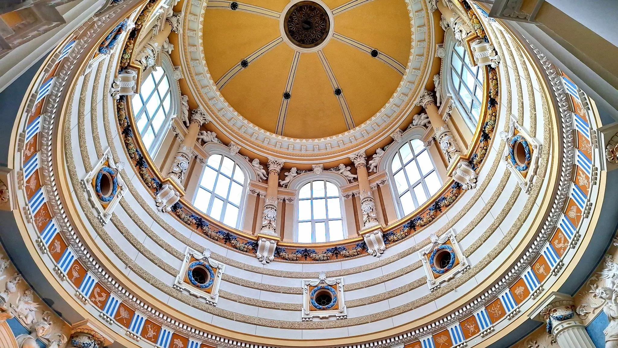 Pohled do kopule sanatoria Wojciech