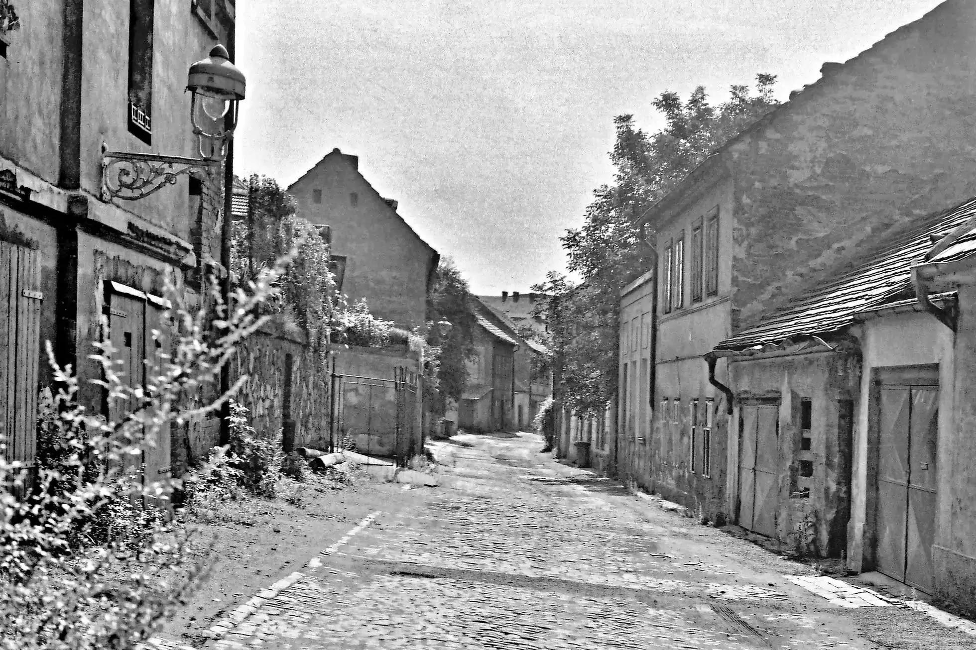 stará fotka zaniklé ulice Pod Zátory