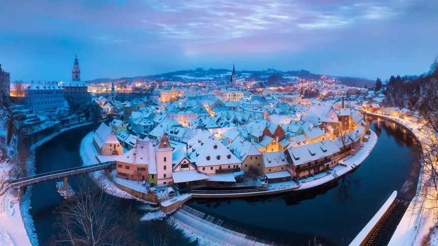 Sníh Český Krumlov