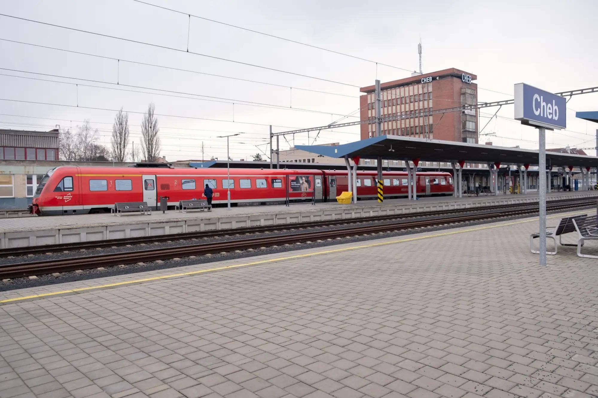 nádraží v Chebu