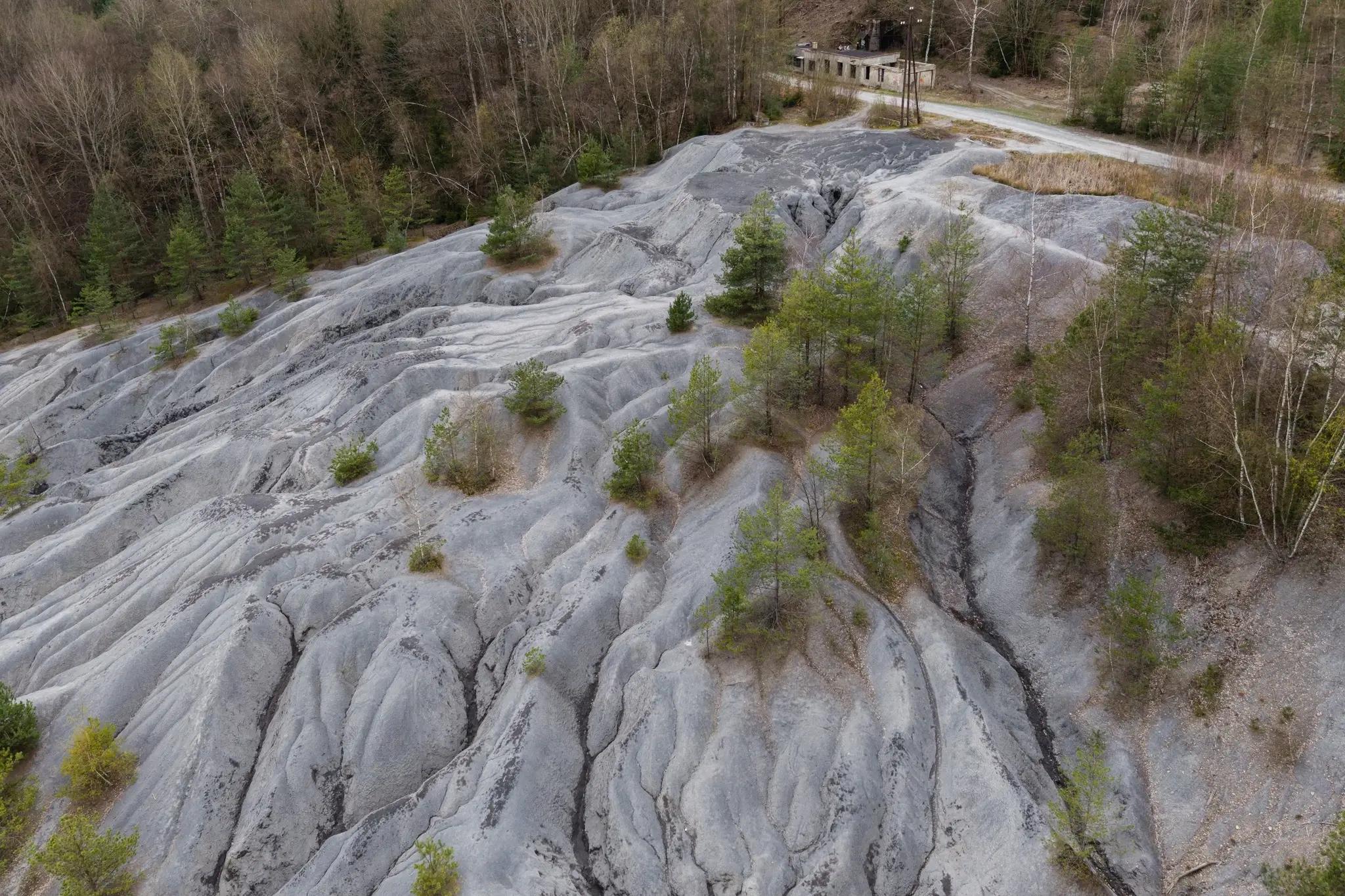 Halda hlušiny u dolu Hřebeč