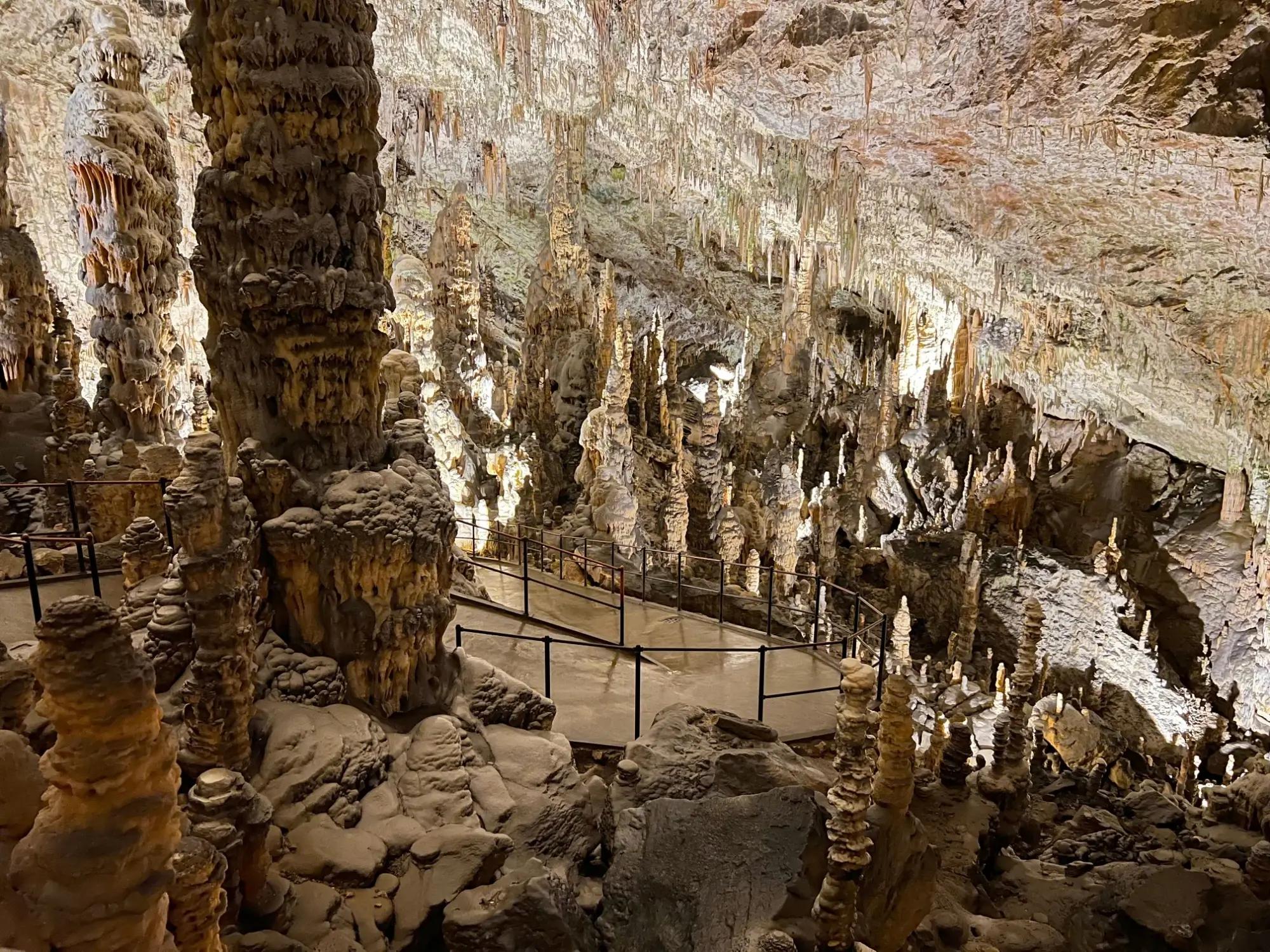 Jeskyně Postojna na Slovinsku