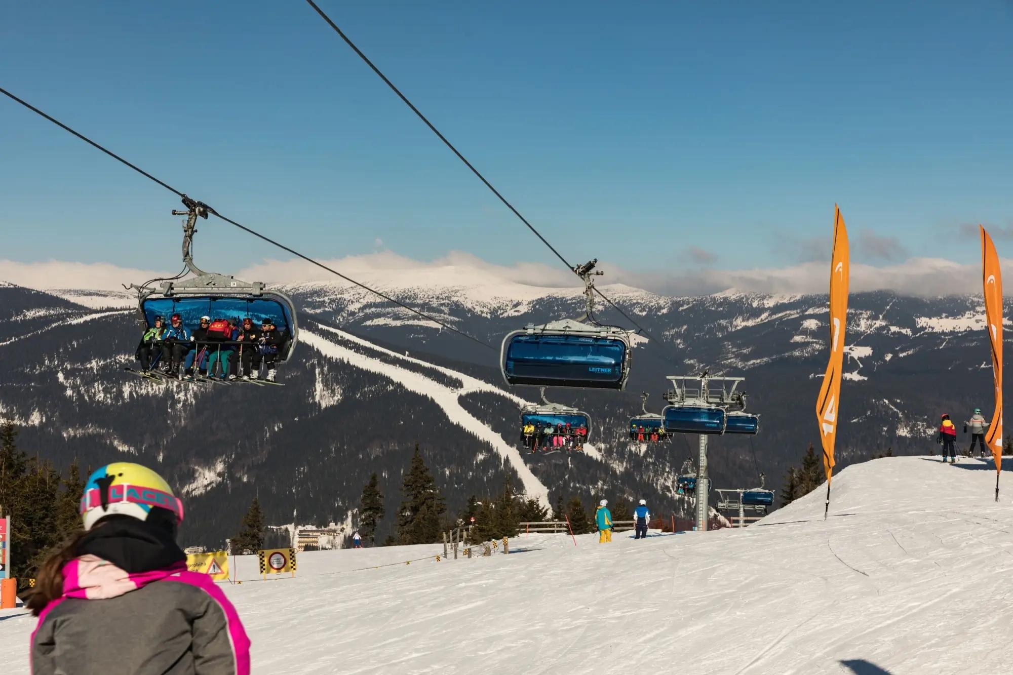 Lyžování ve Špindlerově Mlýně