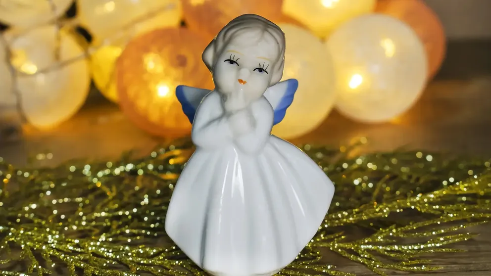 andělíček z porcelánu