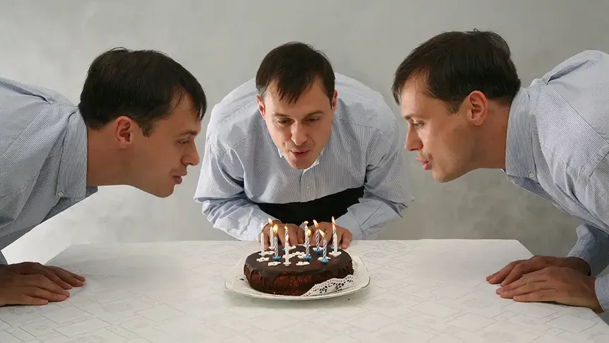 trojčata slaví narozeniny