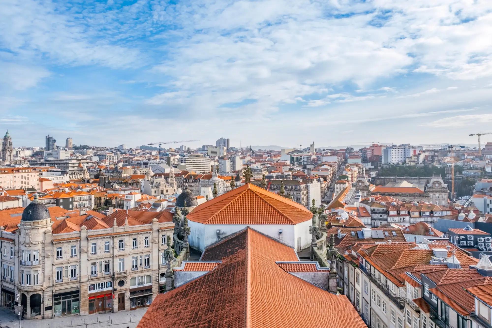 Panorama města Porto v Portugalsku