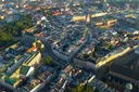 Panoramatický výhled na centrum města Krakow