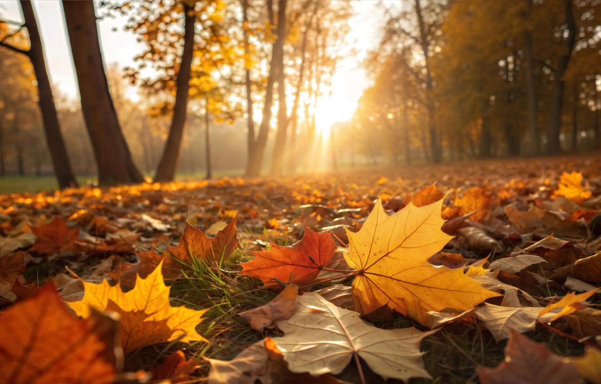 spadané podzimní listí